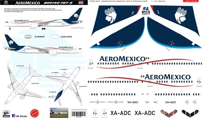 1:144 AeroMexico Boeing 787-9