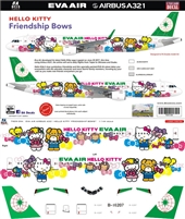 1:144 Eva Air Airbus A.321 "Hello Kitty"