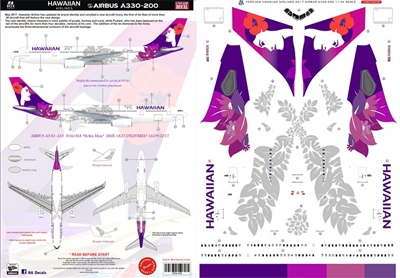 1:144 Hawaiian Airlines (2017 cs) Airbus A.330-200 (Zvezda)