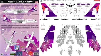 1:144 Hawaiian Airlines (2017 cs) Airbus A.321 NEO