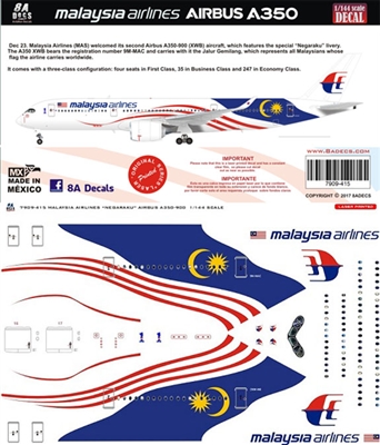 1:144 Malaysia Airlines  Airbus A.350-900 'Negaraku''