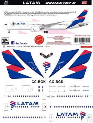 1:144 LATAM Boeing 787-9