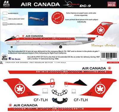 1:144 Air Canada (1967 cs) Douglas DC-9-30