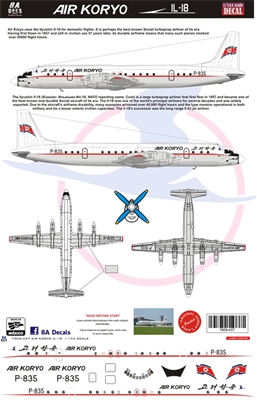 1:144 Air Koryo Ilyushin IL.18