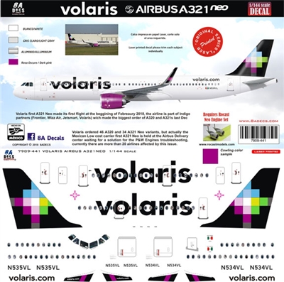 1:144 Volaris Airbus A.321NEO