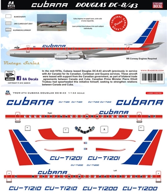 1:144 Cubana Douglas DC-8-43