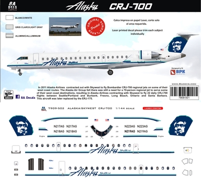 1:144 Alaska Airlines / Skywest Canadair CRJ-700