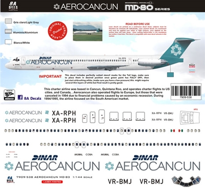 1:144 AeroCancun McDD MD80