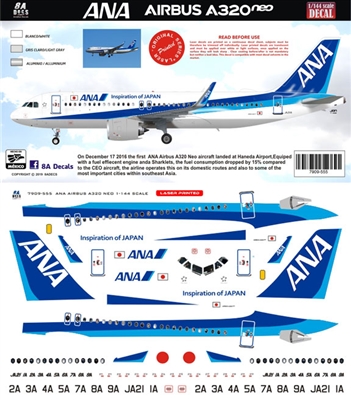 1:144 All Nippon Airways Airbus A.320NEO