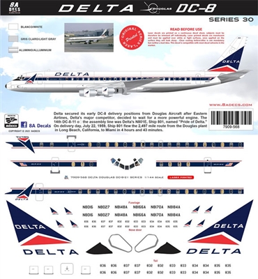 1:144 Delta Airlines Douglas DC-8-30