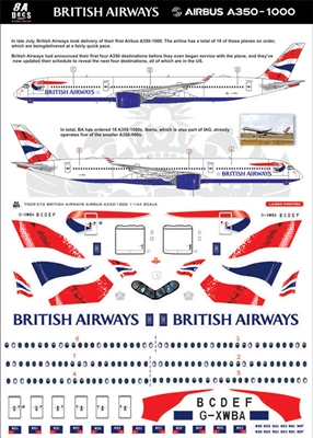 1:144 British Airways Airbus A.350-1000