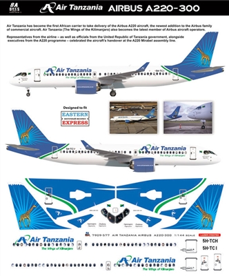 1:144 Air Tanzania Airbus A.220-300