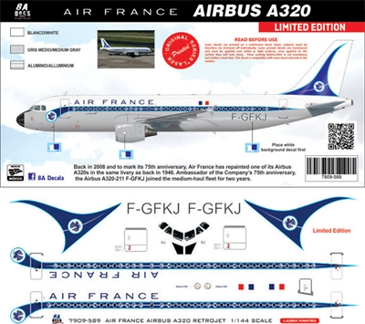 1:144 Air France '75 Years' Airbus A.320