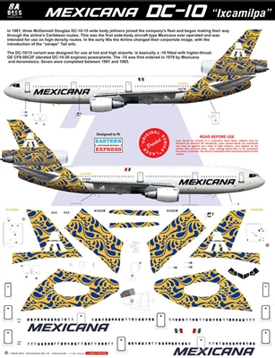 1:144 Mexicana McDD DC-10-15 'Ixcamilpa' (Yellow cs)