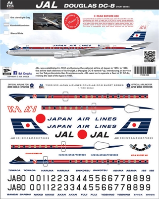 1:144 Japan Air Lines Douglas DC-8-50