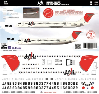 1:144 Japan Airlines McDD MD80 / MD87
