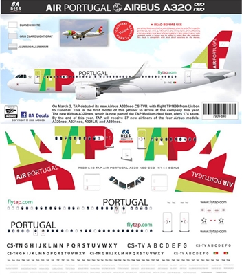 1:144 TAP Air Portugal Airbus A.320 (CEO & NEO)