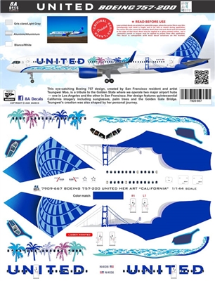 1:144 United Airlines 'California' Boeing 757-200 (Zvezda)