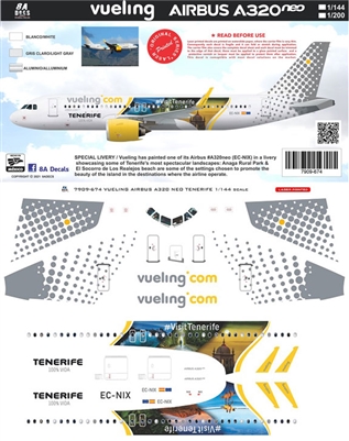 1:144 Vueling 'Visit Tenerife' Airbus A.320NEO