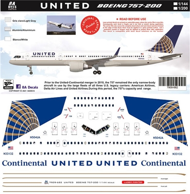1:144 United Airlines Boeing 757-200 (Zvezda)