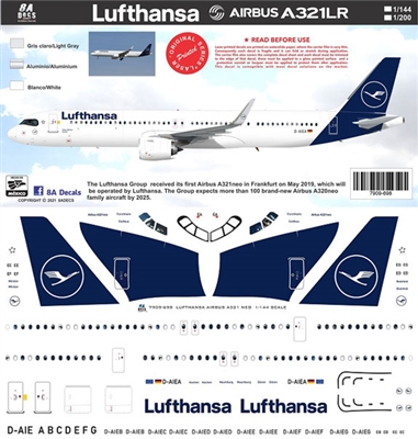 1:144 Lufthansa (2018 cs) Airbus A.321NEO LR