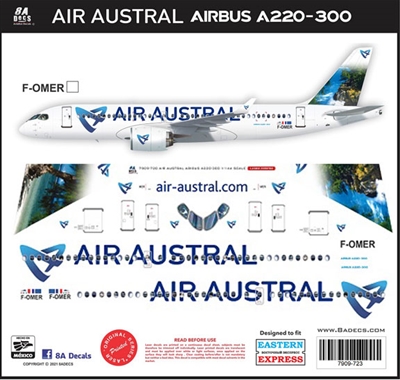 1:144 Air Austral A.220-300 (F-OMER, Coastline)
