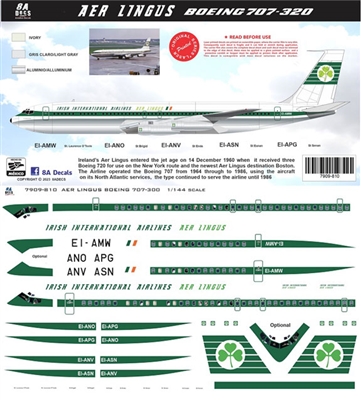 1:144 Aer Lingus Boeing (1967 cs) 707-320C
