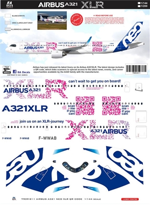 1:144 Airbus 'house' cs 'QR Code' Airbus A.321XLR
