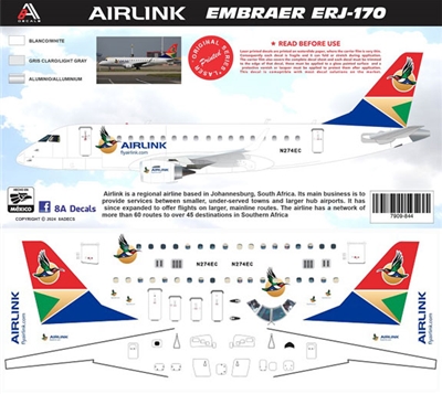 1:144 Airlink Embraer 170