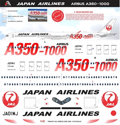 1:144 Japan Airlines Airbus A.350-1000