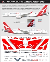 1:144 QANTASLink Airbus A.220-300