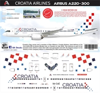 1:144 Croatia Airlines Airbus A.220-300