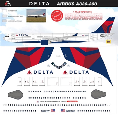 1:144 Delta Airlines Airbus A.330-300 (Revell kit)