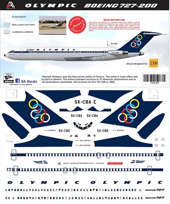 1:144 Olympic Airlines Boeing 727-200