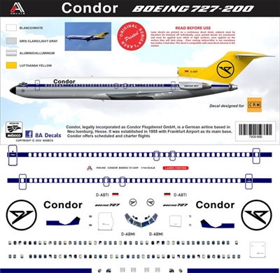 1:144 Condor Boeing 727-200