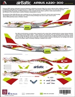 1:144 Air Baltic 'Lady in the Clouds' Airbus A.220-300