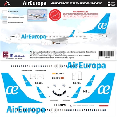 1:144 Air Europa Boeing 737-800