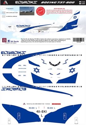 1:144 El Al Boeing 737-800