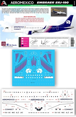 1:144 AeroMexico Connect (2024 cs) Embraer 190