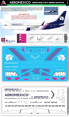 1:144 AeroMexico (2024 cs) Boeing 737-MAX8 / -800