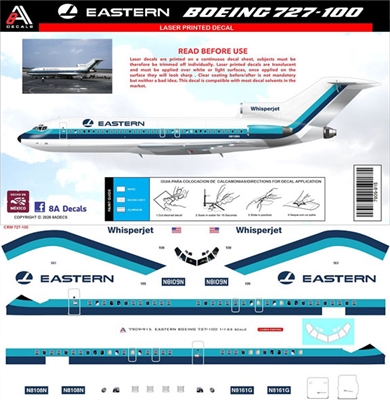 1:144 Eastern Airlines Boeing 727-25
