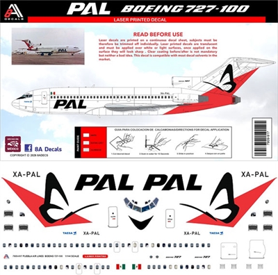 1:144 PAL Boeing 727-100