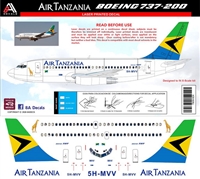1:144 Air Tanzania Boeing 737-200
