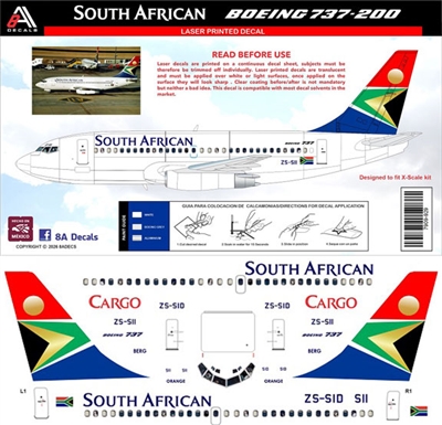 1:144 South African Airways Boeing 737-200