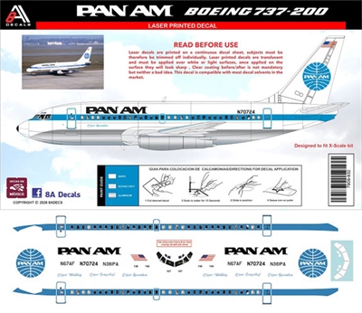 1:144 Pan Am Boeing 737-200