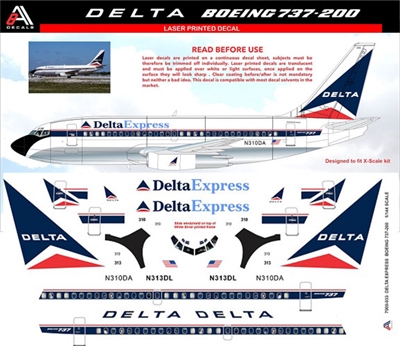 1:144 Delta Express Boeing 737-200