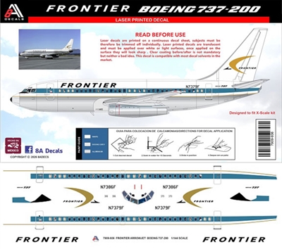 1:144 Frontier Airlines Boeing 737-200