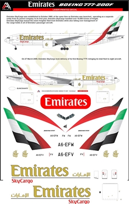 1:144 Emirates SkyCargo (2023 cs) Boeing 777-2F