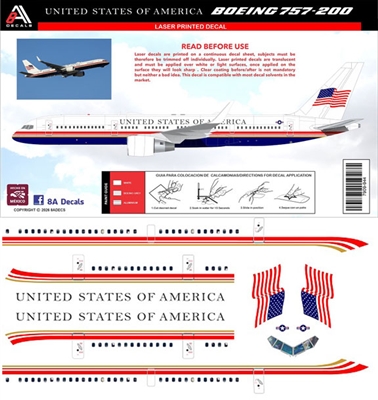 1:144 United States of America (VIP) Boeing C-32A (757-200)