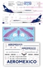 1:144 AeroMexico Boeing 787-9 (with Stencil decal & paint mask)
